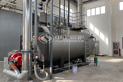 gas fired boiler running site